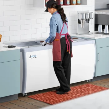 Avantco ADC-GEL-13 71" Customizable 13 Pan Gelato Dipping Cabinet with Pans