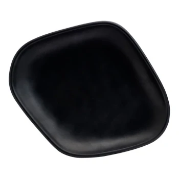 Delfin Marisol Buffet from Steelite International 12" x 10" Black Melamine Rectangular Platter - 6/Case