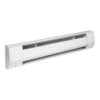 King Electric K Series 48" White Baseboard Convection Heater 4K1210BW - 120V, 1,000W
