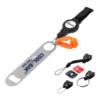 KEY-BAK COOL-BAK Cooler Tether Deluxe Kit with Hook and Loop Strap and 36 inch Retractable Cord 0KR9-3214