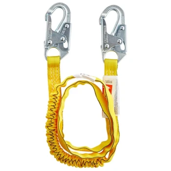 Honeywell Manyard 6' Yellow Shock-Absorbing Lanyard with Snap Hook Anchorage Connector 216WLS-Z7/6FTYL