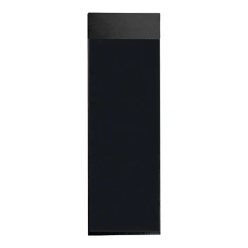 H. Risch Inc. Oakmont 4 1/4" x 14" Black Single View Hardback Magnetic Menu Board