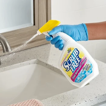Scrub Free 32 oz. Foaming Restroom Cleaner / Soap Scum Remover with OxiClean - 8/Case