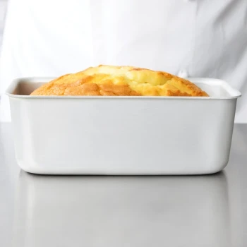 Vollrath 5436 Wear-Ever 2 lb. Seamless Aluminum Bread Loaf Pan - 8 3/8 inch x 4 1/8 inch x 2 3/8 inch