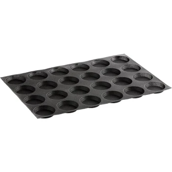 Sasa Demarle Flexipan Air® SF-03006 24 Compartment Roll / Bun Silicone Bread Mold - 2 1/4" Diameter Cavities