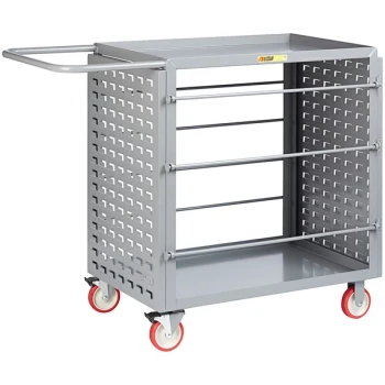 Little Giant 54" x 24" x 41 1/2" Wire Reel Cart with Louvered Panels RL-LP-2436-TL