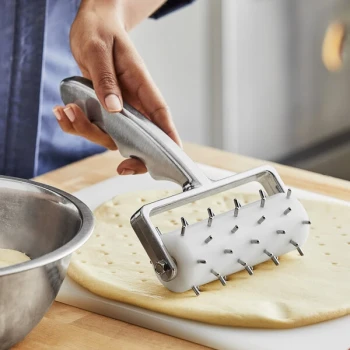 American Metalcraft DDCH7744 6" Wide Dough Docker with Cast Aluminum Handle - 3/8" Stainless Steel Pins