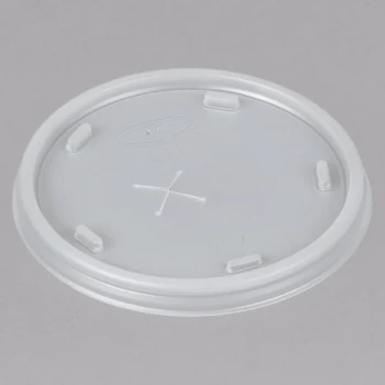 Dart 8SL Translucent Lid with Straw Slot - 1,000/Case