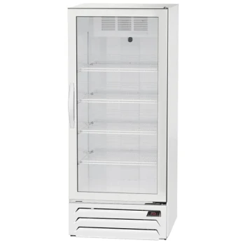 Beverage-Air MMR12HC-1-WS MarketMax 24" White Glass Door Merchandiser Refrigerator with Stainless Steel Interior