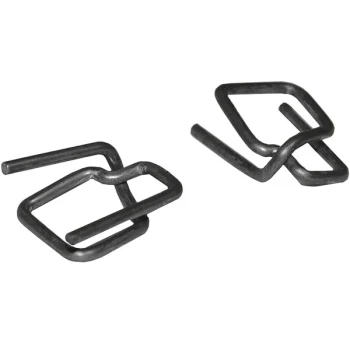 Encore Packaging 5/8" Heavy-Duty Phosphate Wire Buckle for Cord Strapping - 1,000/Case