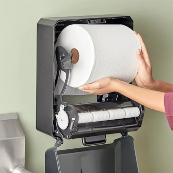 Tork Premium Embossed White 1-Ply Paper Towel Roll H80, 600 Feet / Roll - 6/Case