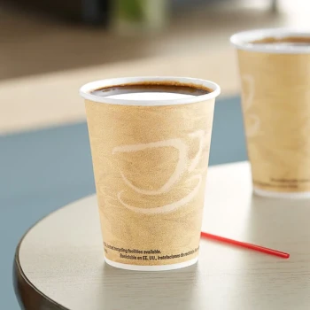 Solo Mistique 12 oz. Single-Sided Poly Paper Hot Cup - 1,000/Case