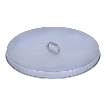 Vestil 25" Galvanized Steel Open-Head Drum Cover with Handle DC-245-H
