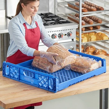 Baker's Lane 29" x 26" x 6" Blue Bread Tray