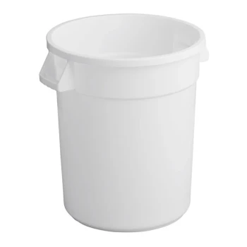 Choice 20 Gallon Perforated White Top Can for Vegetable Crispers