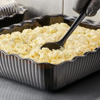 Choice 10 lb. Black Deli Crock