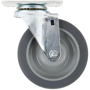 Avantco 177HPCASTNB 5 inch Swivel Plate Caster