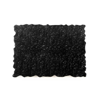 Elite Global Solutions QS2420 Fo Granite 23 3/4" x 20" Black Granite Rectangular Riser