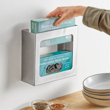 Noble Stainless Steel Double Box Disposable Glove Dispenser