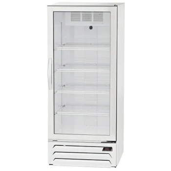 Beverage-Air MMR12HC-1-WB-IQ MarketMax 24" White Glass Door Merchandiser with Black Interior and Electronic Smart Door Lock