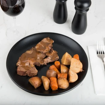 Hall China from Steelite International HL303100AFCA Foundry 10 3/8" Black China Coupe Plate - 12/Case