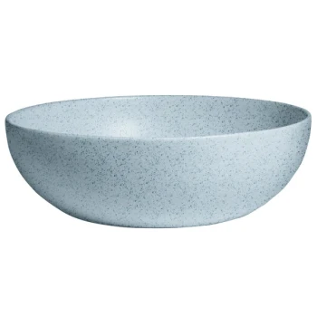 G.E.T. Enterprises BRD18SB Bugambilia 15.9 Qt. Classic Textured Finish Sky Blue Granite Resin-Coated Aluminum Extra Large Deep Round Bowl