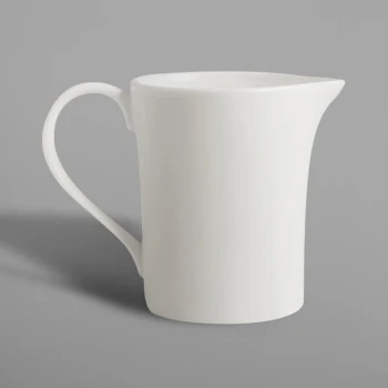 RAK Porcelain Fine Dine 5.1 oz. Ivory Porcelain Creamer - 6/Case