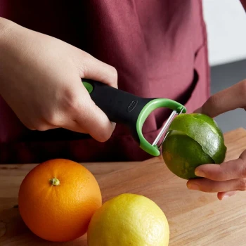 OXO 11244200 Good Grips 4" "Y" Citrus Prep Peeler / Zester with Stainless Steel Blade