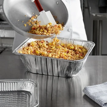 Choice Half Size Heavy-Duty Foil Steam Table Pan Extra-Deep 4 3/16" Depth - 20/Pack
