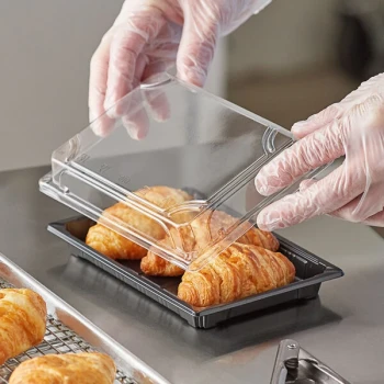 Choice 5" x 7 1/2" Large Food Container with Lid - 50/Pack