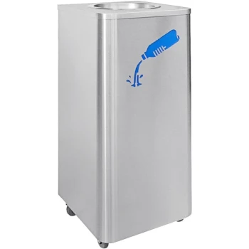 Ex-Cell Kaiser LD-10 SS 10 Gallon Stainless Steel Rectangular Liquids Disposal Receptacle