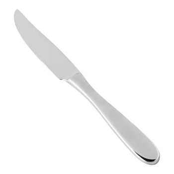 Zwiesel Fortessa Grand City 9 5/16" 18/10 Stainless Steel Extra Heavy Weight Steak Knife - 12/Case