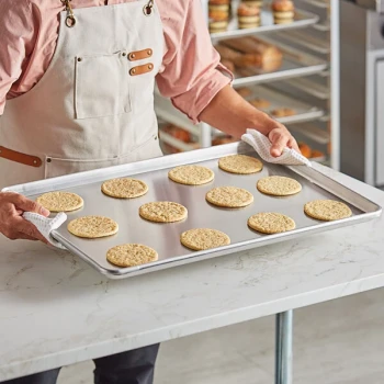 Baker's Lane USA Full Size 12 Gauge 18 inch x 26 inch Open Bead Aluminum Bun / Sheet Pan