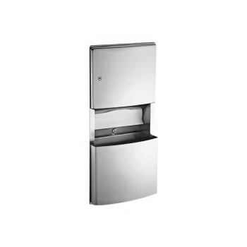 American Specialties, Inc. Roval 204623 Recessed Paper Towel Dispenser and Removable Waste Receptacle