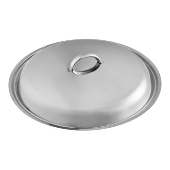 Acopa 6 Qt. Wrought Iron Round Chafer Cover with Chrome Handle
