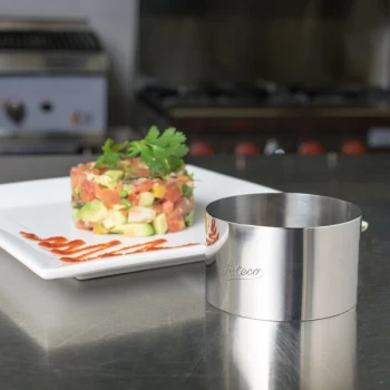 Ateco 4901 3" x 1 3/4" Stainless Steel Round Cake / Food Ring Mold