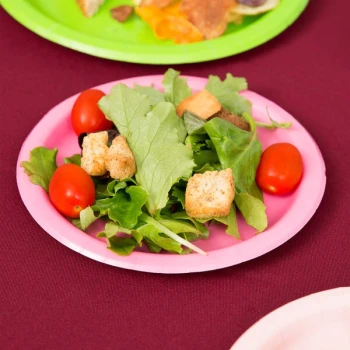 Creative Converting 793042B 7" Candy Pink Paper Plate - 24/Pack