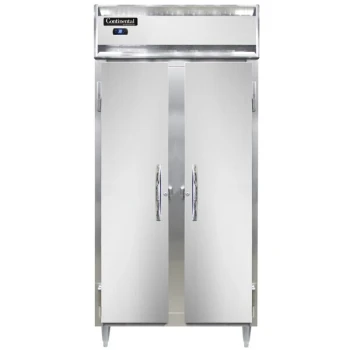 Continental Refrigerator D2RSESN 36" Narrow Shallow Depth Solid Door Reach-In Refrigerator