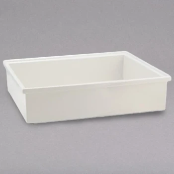 Bon Chef EZ-12-3WHT EZ Fit Smart Bowl White Sandstone Finish 1/2 Size - 3" Deep