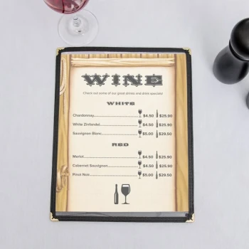 Choice 8 1/2" x 11" Menu Paper - Southwest Themed Saloon Design Left Insert - 100/Pack