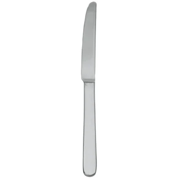 Walco Star from Steelite International WL08451FST 9 1/4" 18/10 Stainless Steel Extra Heavy Weight Table Knife with Fieldstone Finish - 12/Case