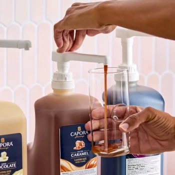 Capora Exclusive 0.5 oz. Flavoring Sauce Pump for 64 oz. Bottles