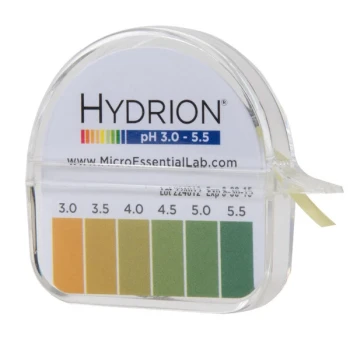 Hydrion S/R pH Test Paper Dispenser Level 3-5.5