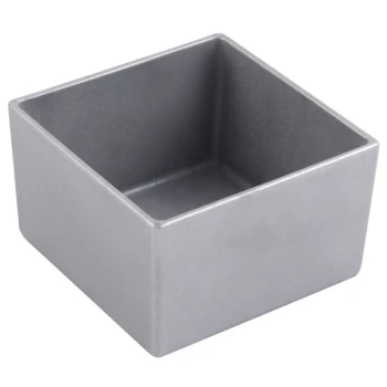 Bon Chef 9507PG 28 oz. Pewter-Glo Cast Aluminum Straight Square Bowl