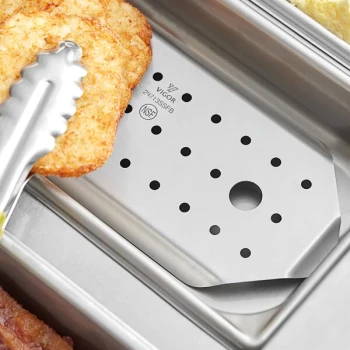 Vigor 1/3 Size Stainless Steel Steam Table/Hotel Pan False Bottom