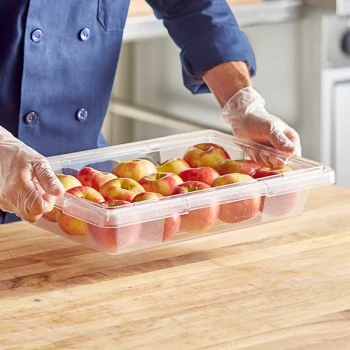 Choice 18" x 12" x 3 1/2" Clear Polycarbonate Food Storage Box