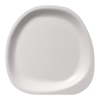 Jungle Stone 9" No PFAS Added Compostable Sugarcane Pulp Plate - 100/Sample