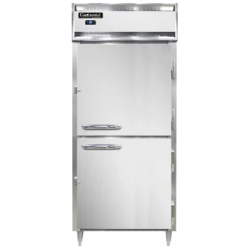 Continental D1RXNSSHD 36" Extra-Wide Solid Half Door Reach-In Refrigerator