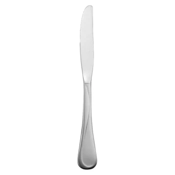 Oneida Flight by 1880 Hospitality 2865KPVF 9" 18/8 Stainless Steel Extra Heavy Weight Dinner Knife - 36/Case