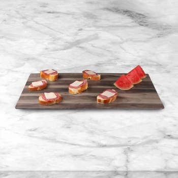 Elite Global Solutions M2415-HW Fo Bwa 24" x 15" Faux Hickory Wood Melamine Serving Board